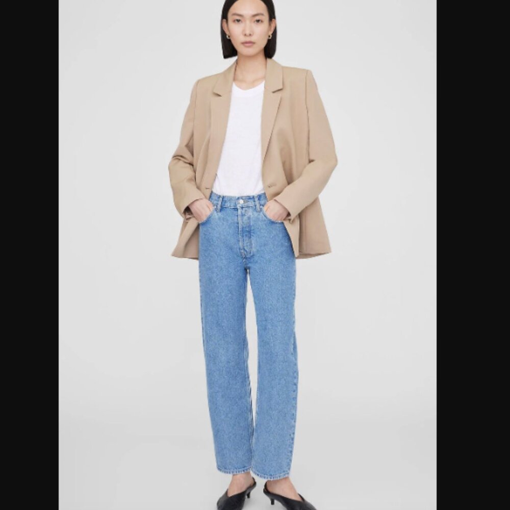 ANINE BING Gavin Jean Clean Blue in size 31 NWOT